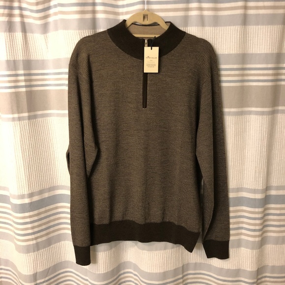 NWT Peter Millar 100% Merino Wool Quarter Zip - Picture 2 of 7